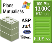 Plans mutualisés hébergement ASP