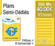 Plans Semi Dédiés pour hébergement ASP